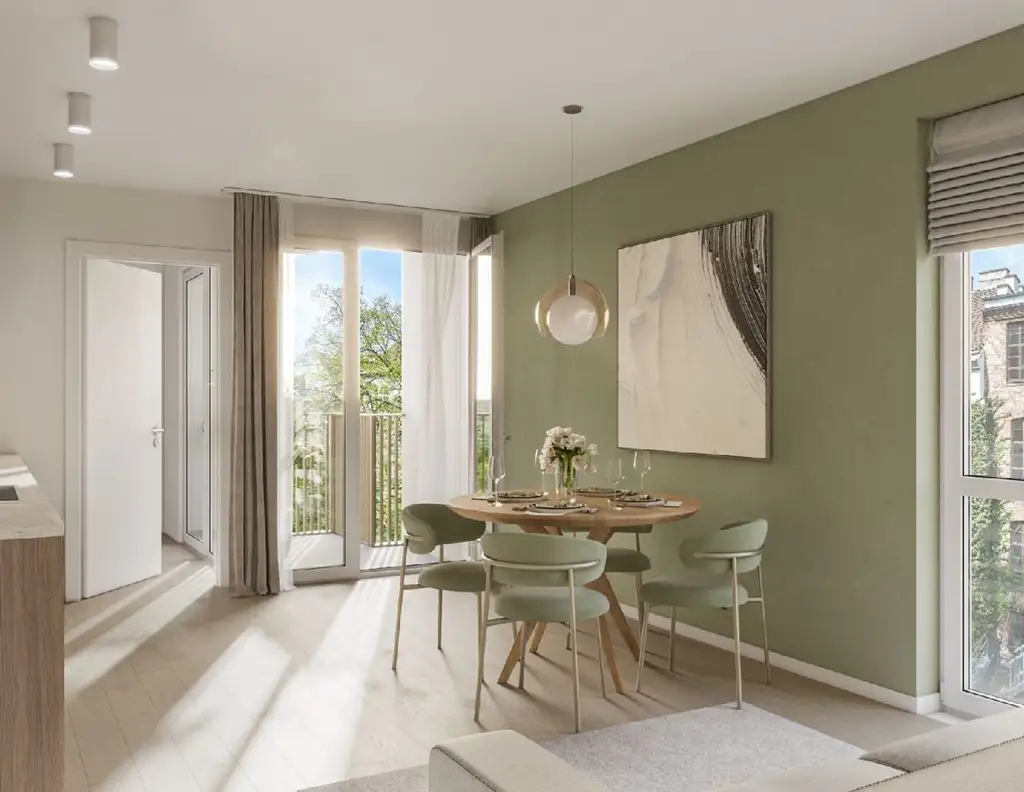 "Wohnoase Siebenbrunnengasse 44 - Erstbezug mit Balkon - Nachhaltig. Ruhig. Besonders."