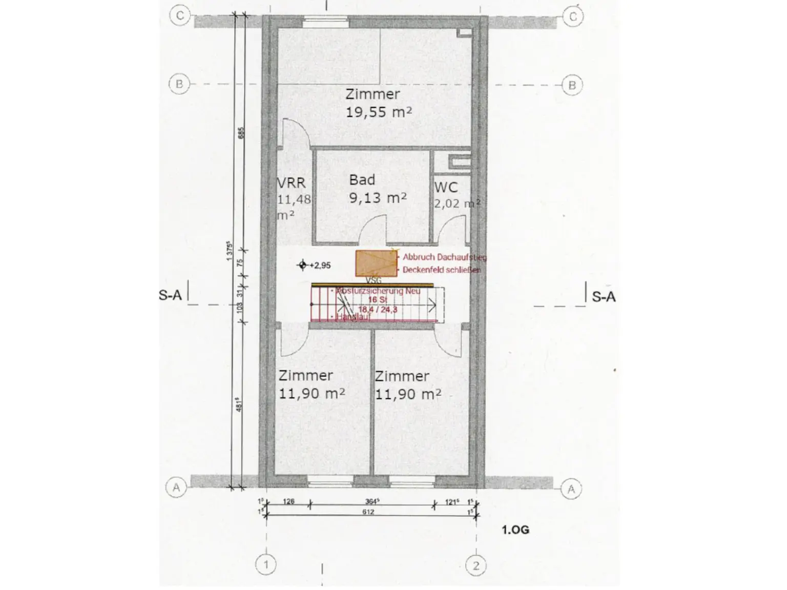 Grundriss Obergeschoss