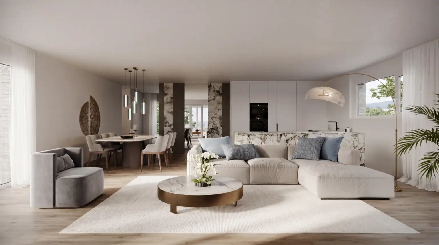 "Stilvolles Wohnen mit höchsten Komfort-elegante 4.5-Zimmer Wohnung im 1.Obergeschoss"