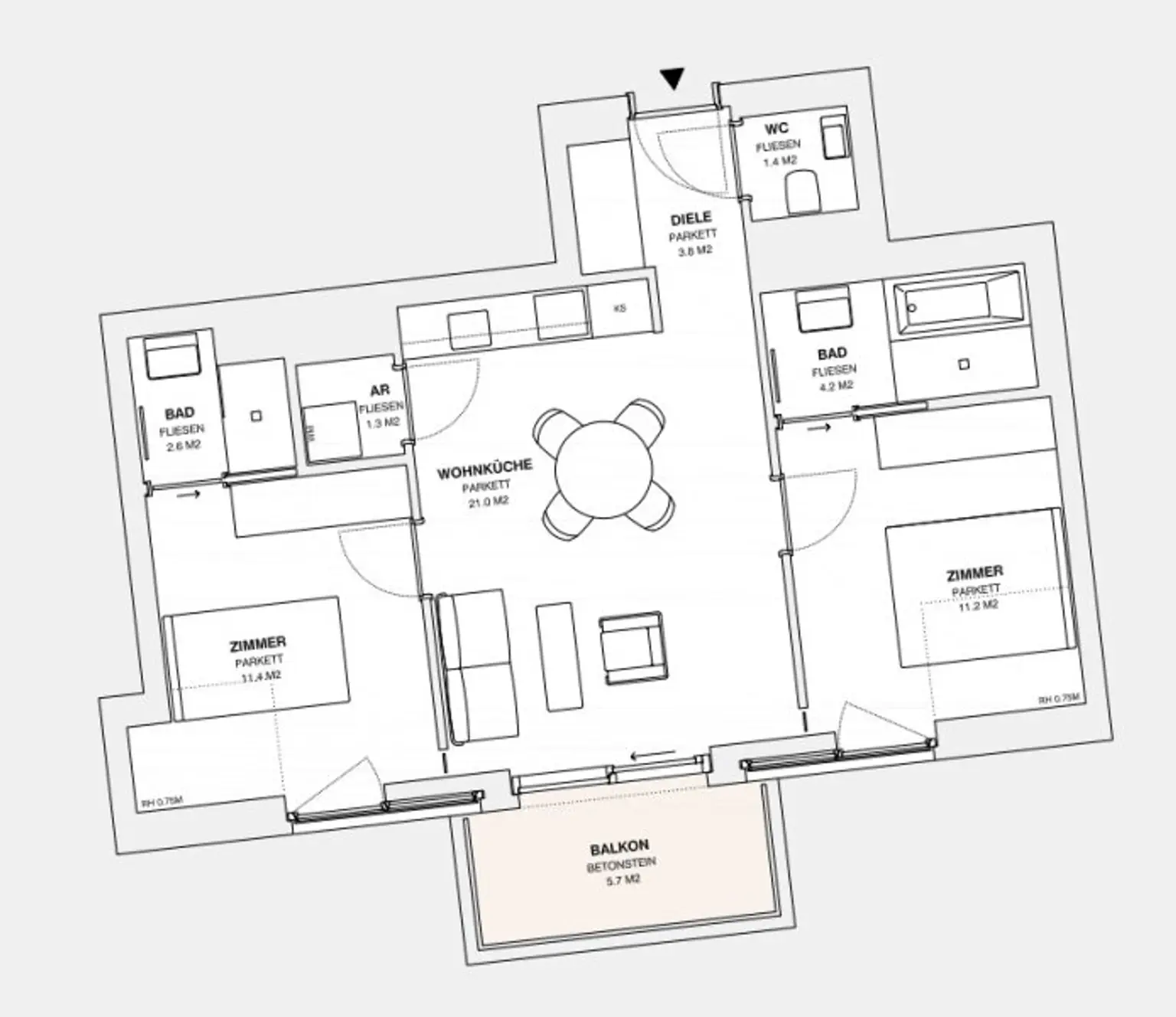++MOLLARD 50++ Stunning 3-room apartment in the very heart of the city (1/30)