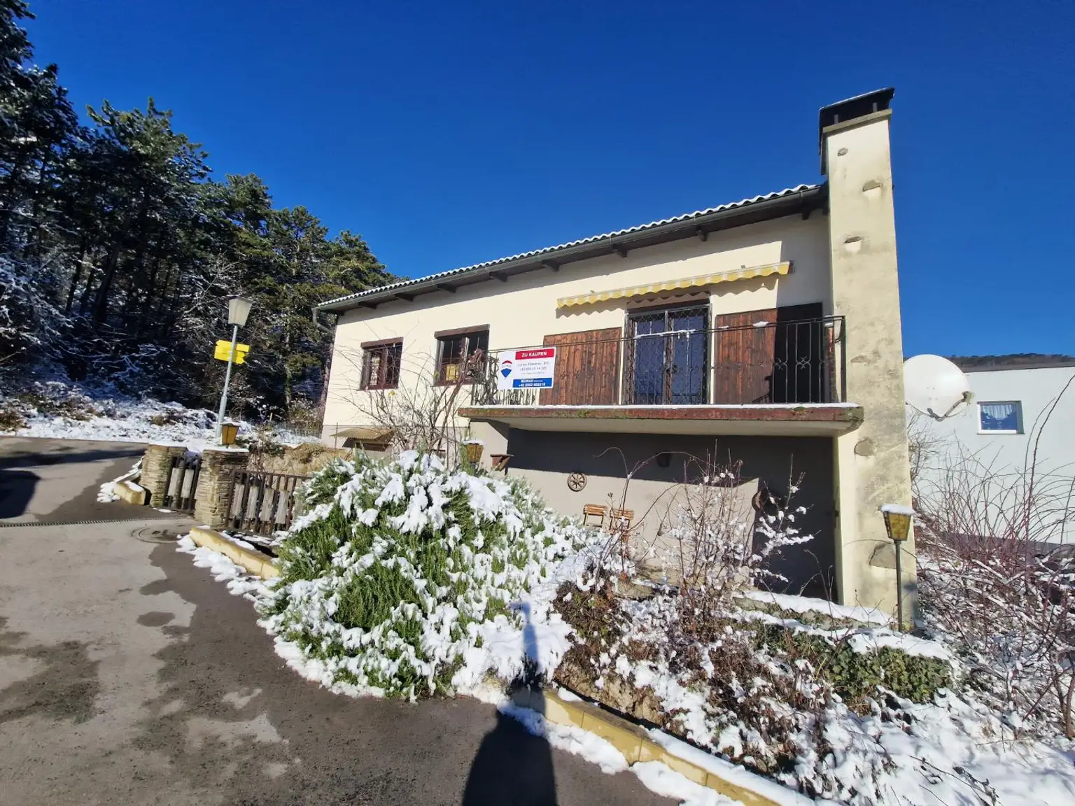 Südseite des Hauses