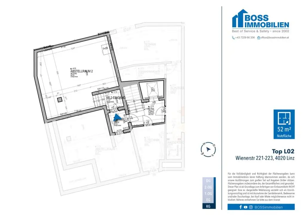 Grundriss Wienerstr 221-223, Top L02