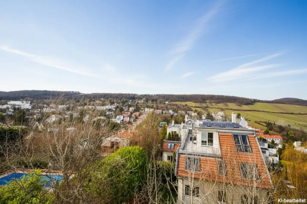 Exklusive Villa mit Pool in Döbling – Wohnen mit Panoramablick