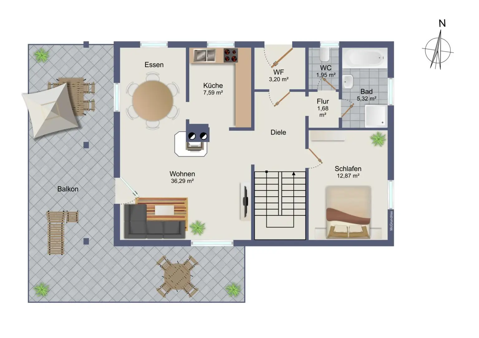 Grundrissplan EG
