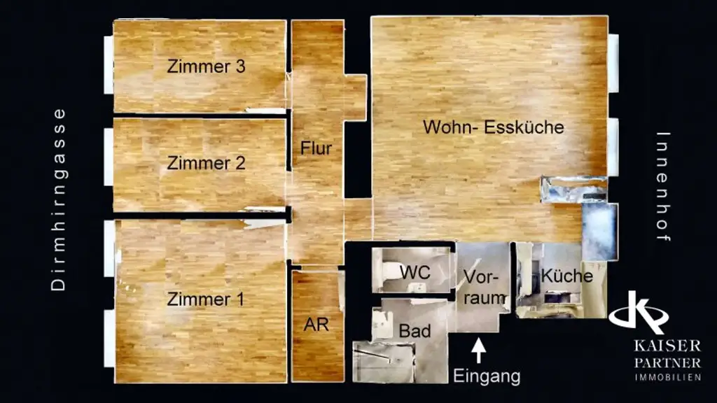 Raumaufteilungsskizze