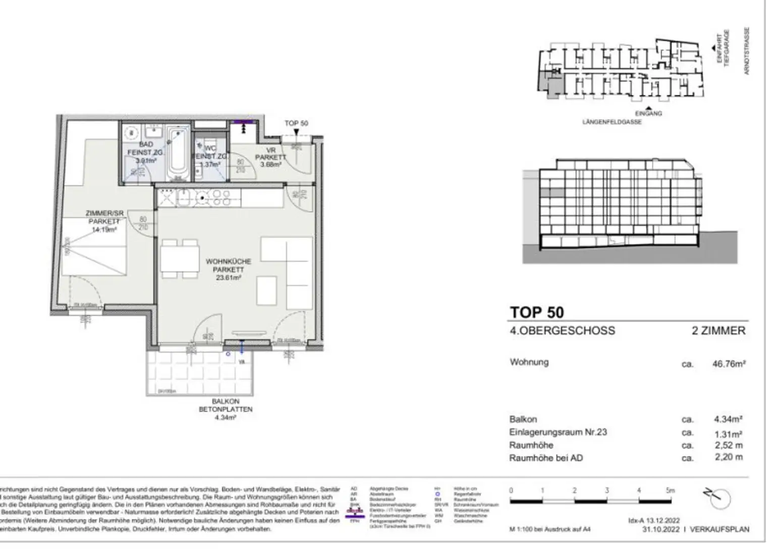 Modern wohnen in Meidling! Neubau 2-Zimmer-Erstbezug mit Balkon im 4. Liftstock - Top50