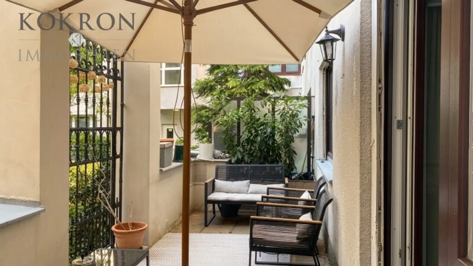 Privater Außenbereich – ideal zum Entspannen oder für gemütliche Abende.