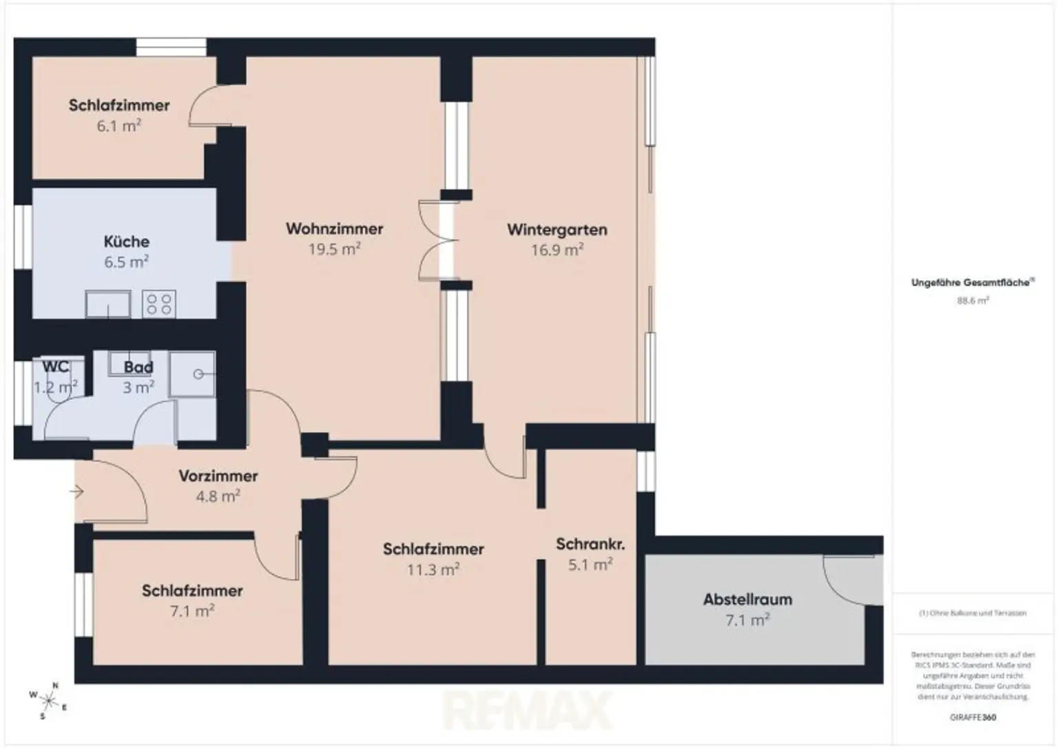 Planskizze Wohnhaus