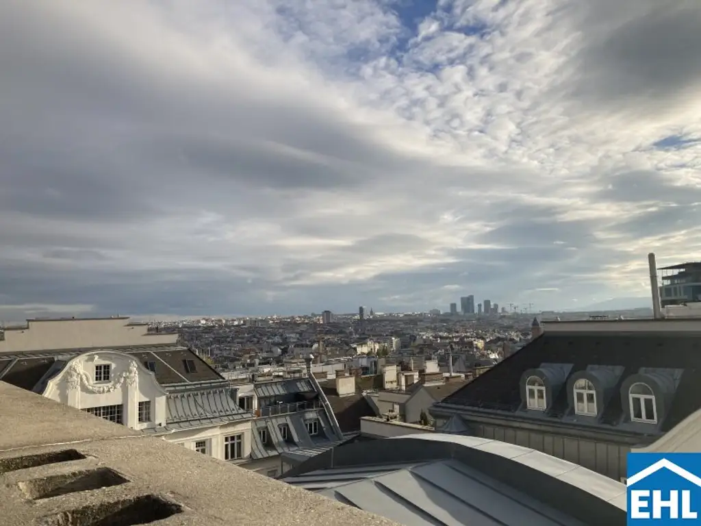 Großzügige 2-Zimmerwohnung mit 85 m² Dachterrasse direkt an der Mariahilfer Straße!