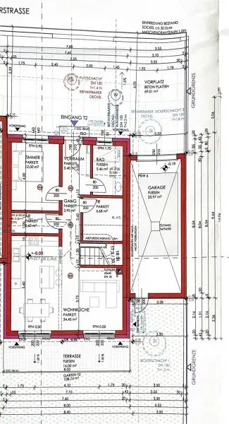 Grundrissplan Top 2 - Erdgeschoß