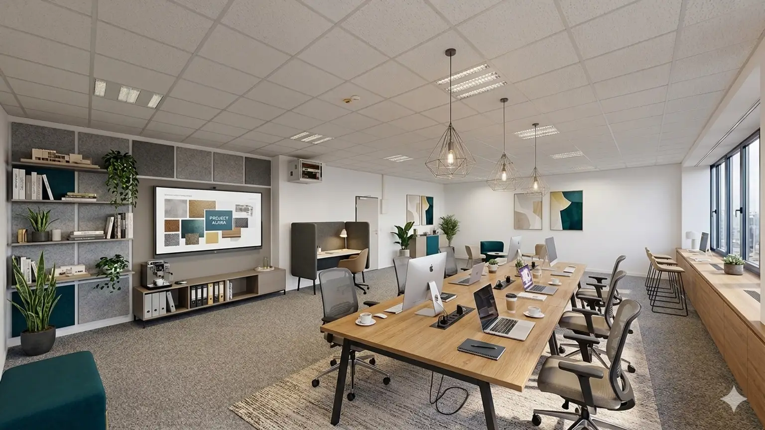 Offene Bürofläche für kreative Teams