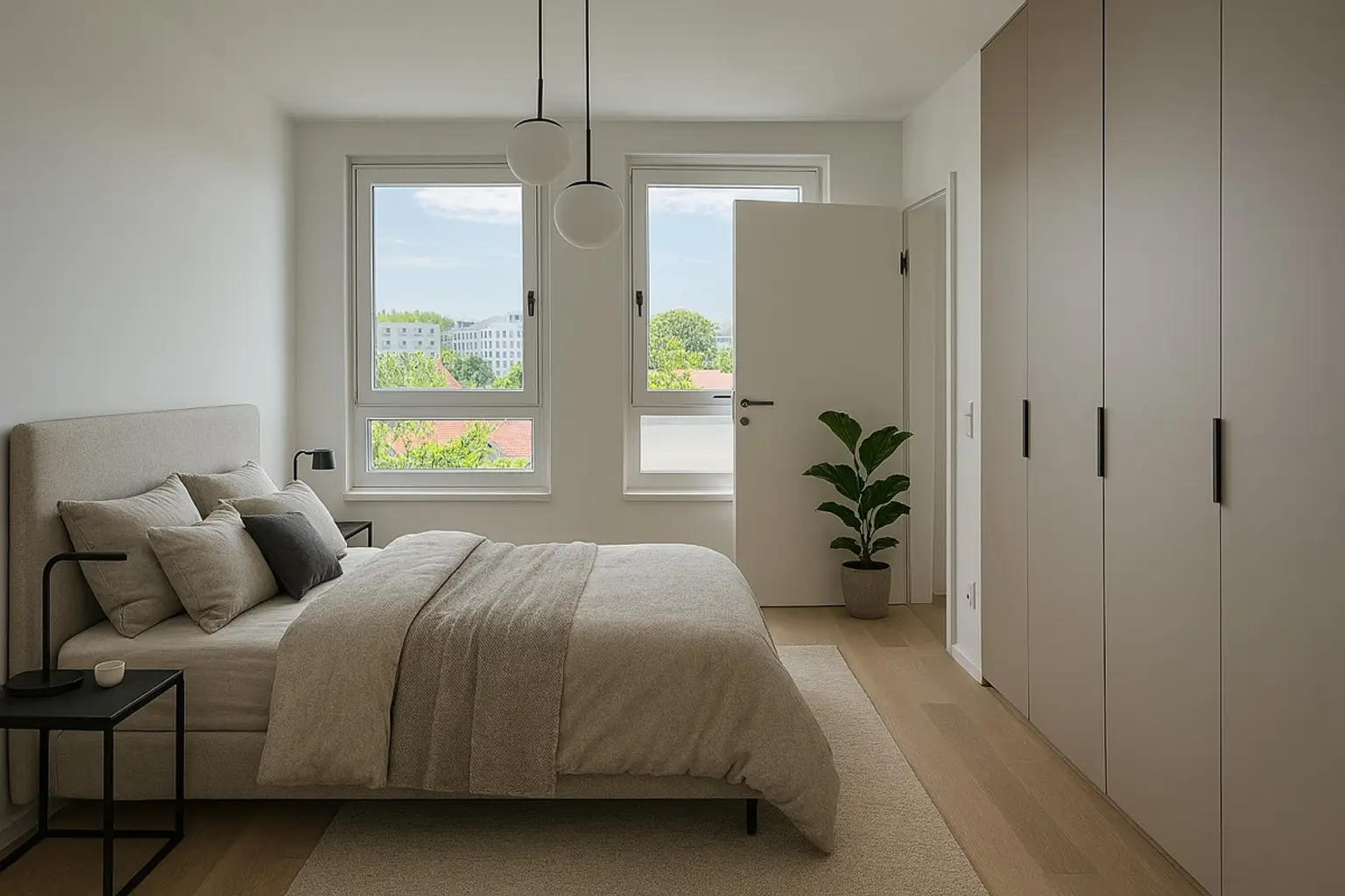Provisionsfrei: Erstbezug fertig zum einziehen: Balkonwohnung in luxuriöser Anlage mit Gemeinschaftsdachgarten und Palmenhaus