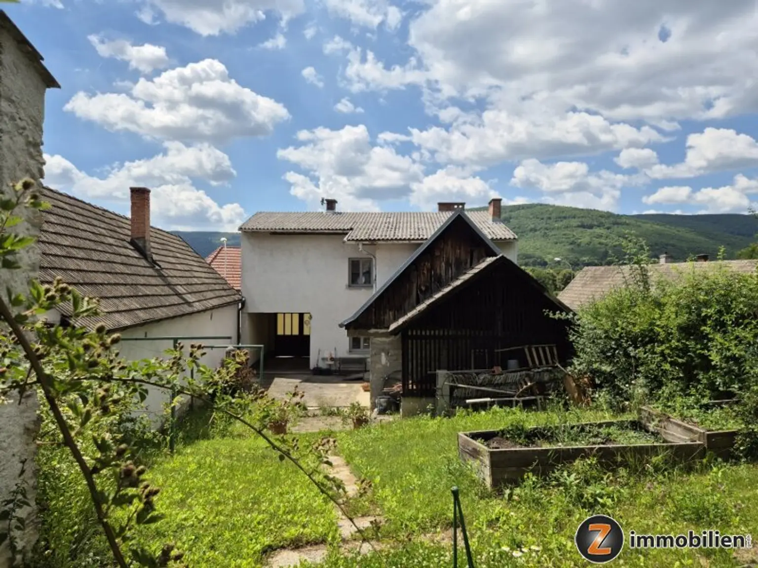 Blick zum Haus