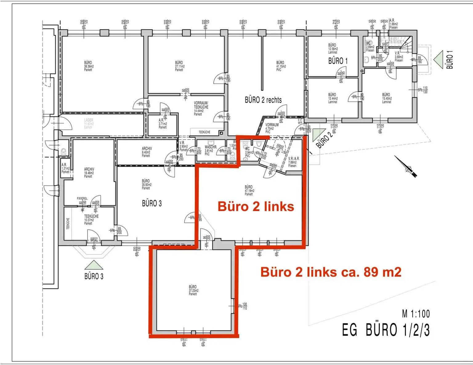 8055 - Büro mit guter Raumaufteilung und bester Erreichbarkeit