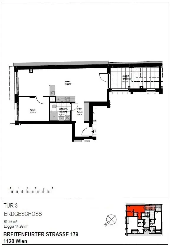 ERSTBEZUG - Traumhafte 2-Zimmer-Wohnung mit Loggia im 12. Bezirk!
