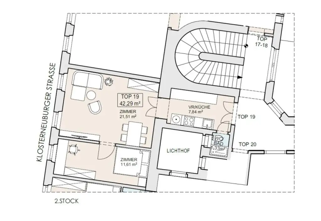 Sanierungsbedürftige 2 Zimmer Altbauwohnung mit Charme – Ihre Chance zur Selbstverwirklichung - Nahe U4 Friedensbrücke & Augarten