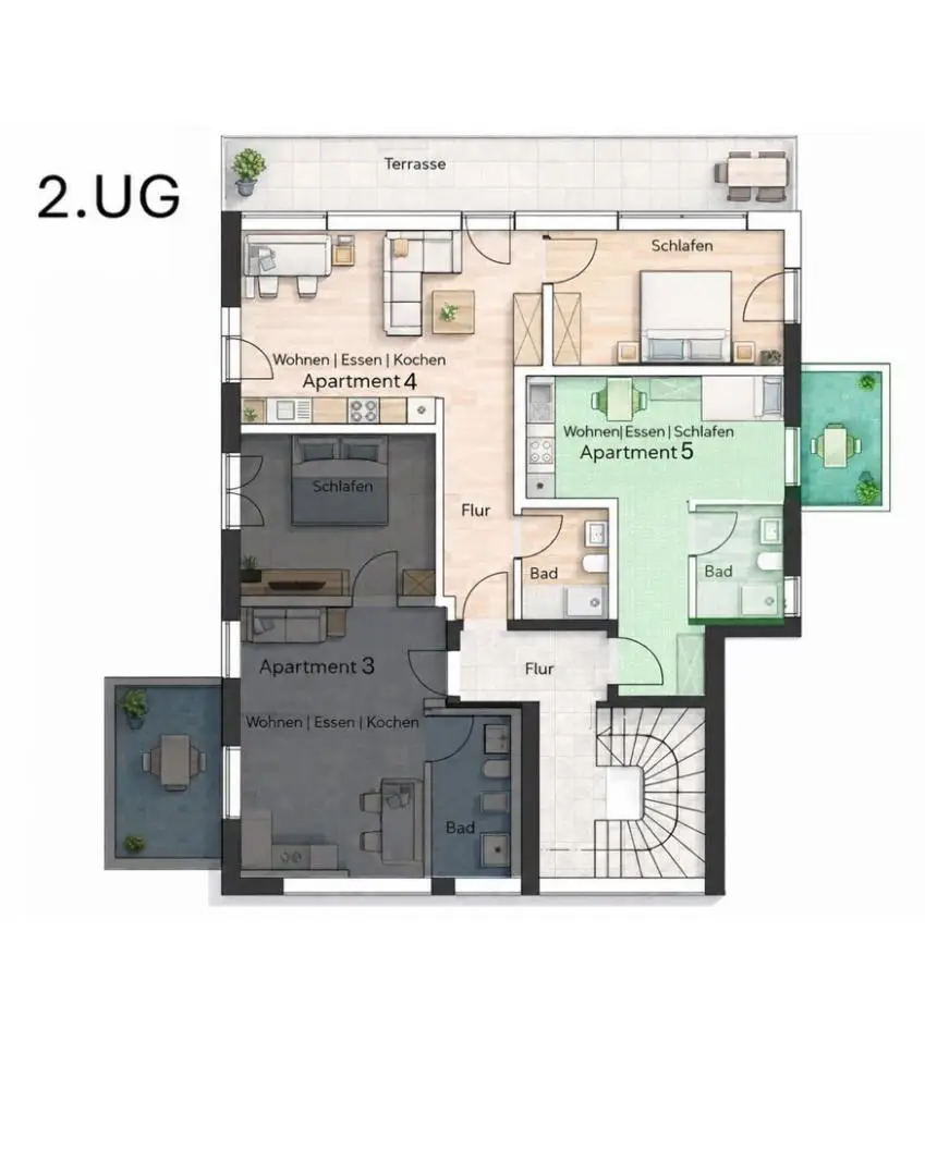 2.UG Apartment 4+5