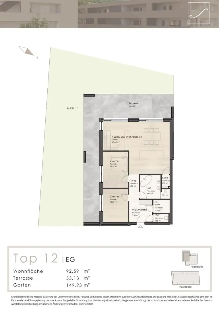 GR Hofgebäude Top 12, EG