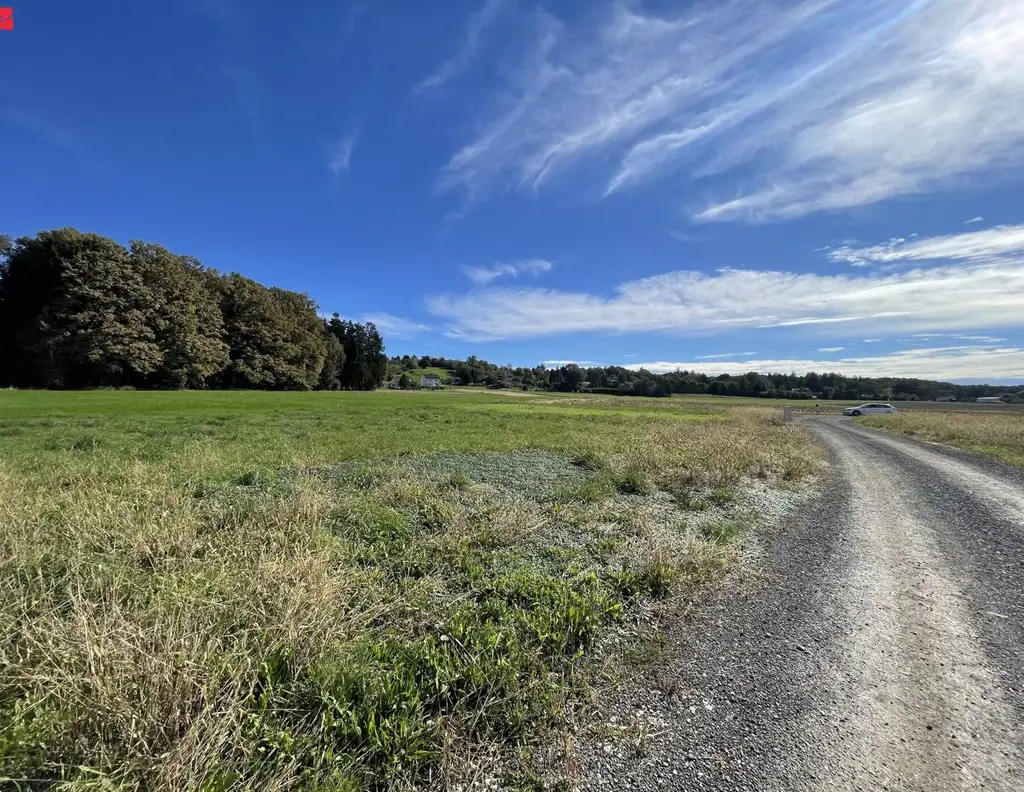 Sonniges Bauland in malerischer Landschaft