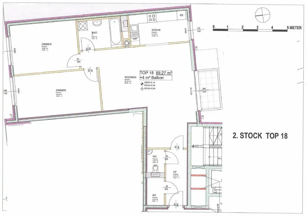 AHORNERGASSE/ NEUBAUGASSE - Schicke 3-Zimmer Neubauwohnung mit Balkon in Traumlage