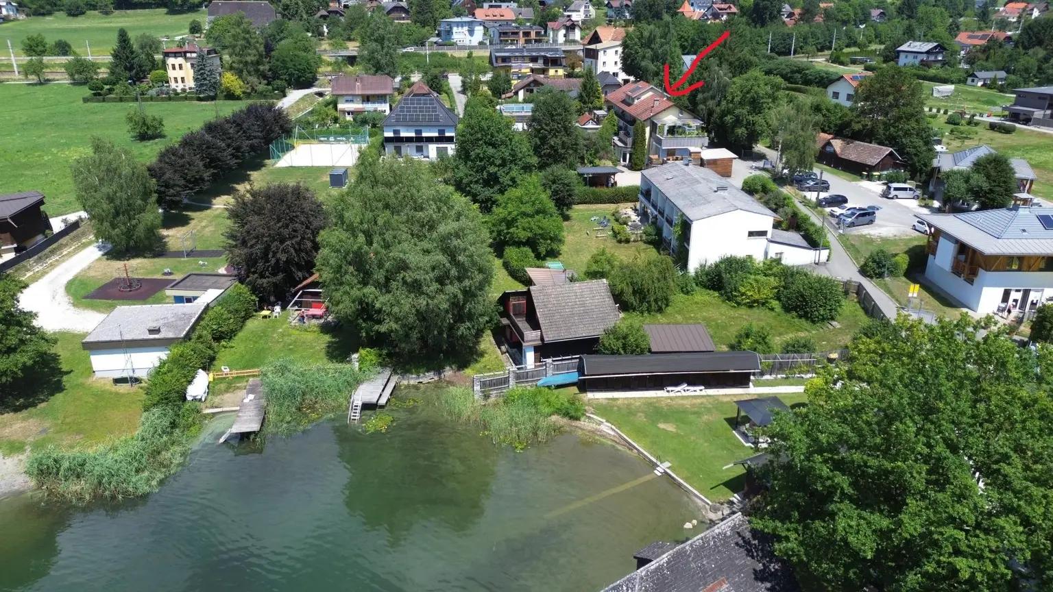 Helle und großzügige Gartenwohnung  in unmittelbarer Nähe zum malerischen Ossiachersee