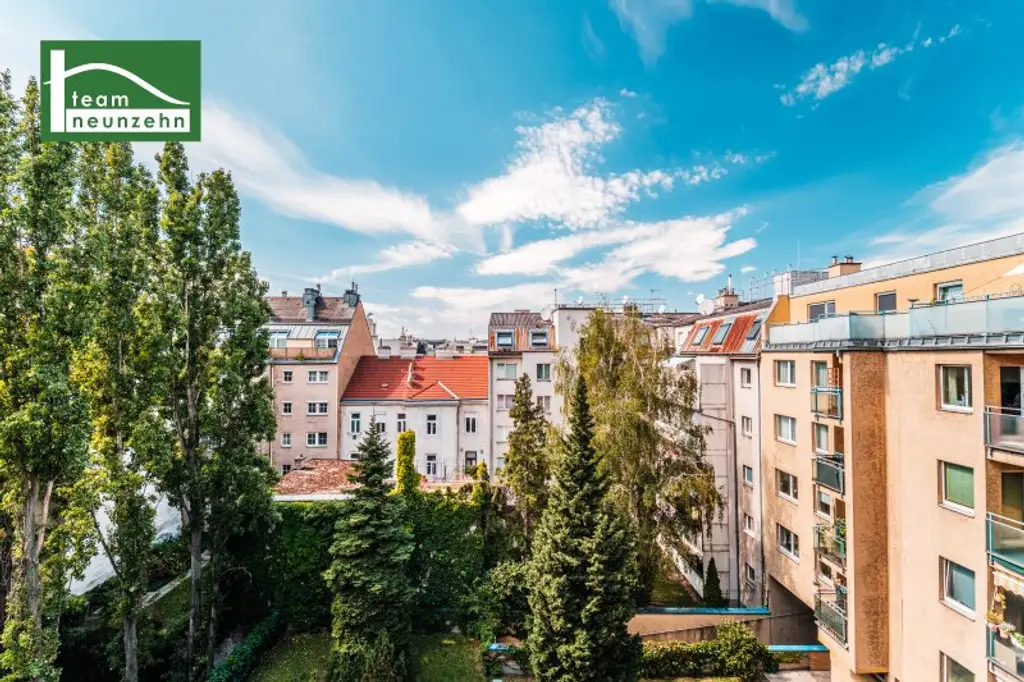 Einziehen und Wohlfühlen! Wohnung mit Hof-Balkon im hellen 4. OG nahe U3, Meiselmarkt und Schönbrunn! KLIMAANLAGE!