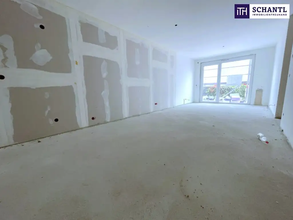 Grün I Urban I Chic: Exklusive 4-Zimmer-Gartenwohnung im Herzen von Schwechat! Nachhaltig, hochwertig und überraschend ruhig!