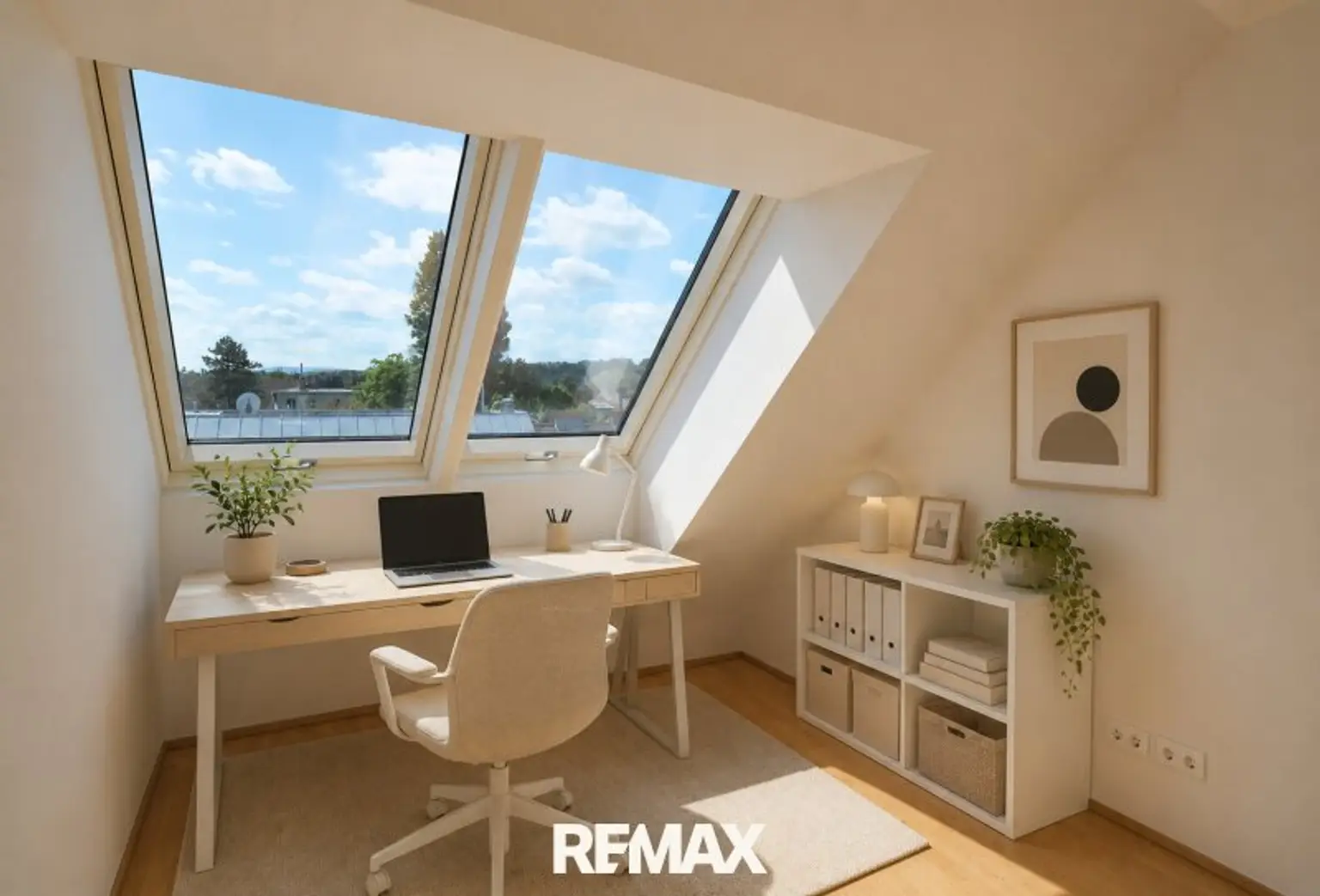 Arbeitszimmer (virtuell eingerichtet)