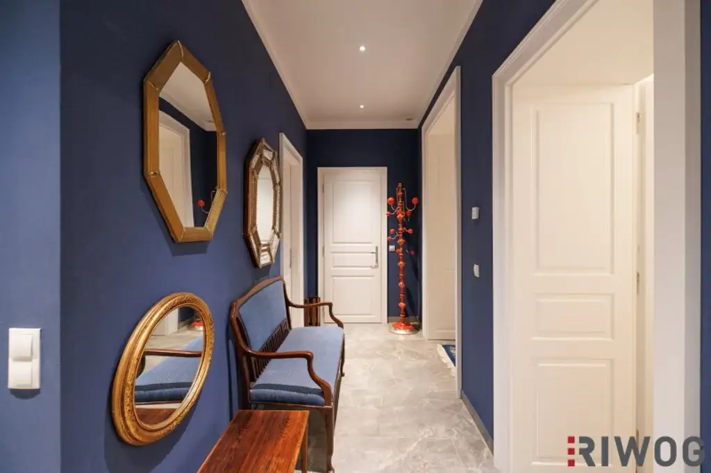 Wohnung mit touristischer Widmung nahe Schloss Schönbrunn | Prunkvolles 3-Zimmer Altbauapartment mit Loggia I 360° Rundgang