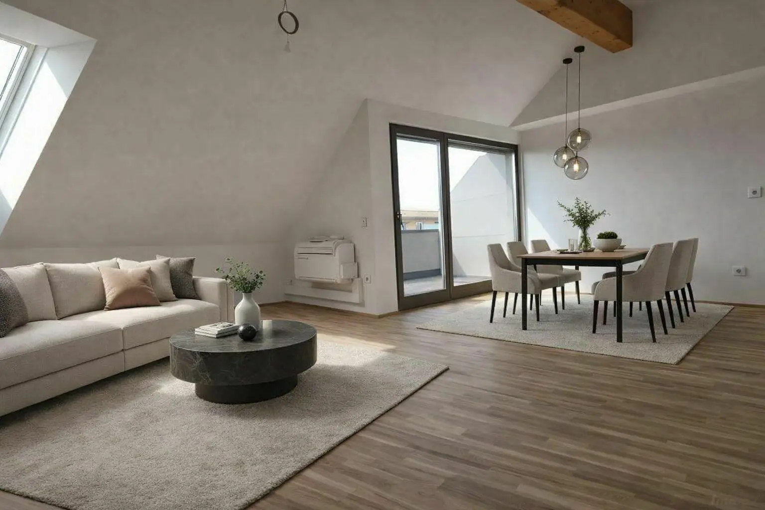 Wohn-Essbereich KI-Vorschlag