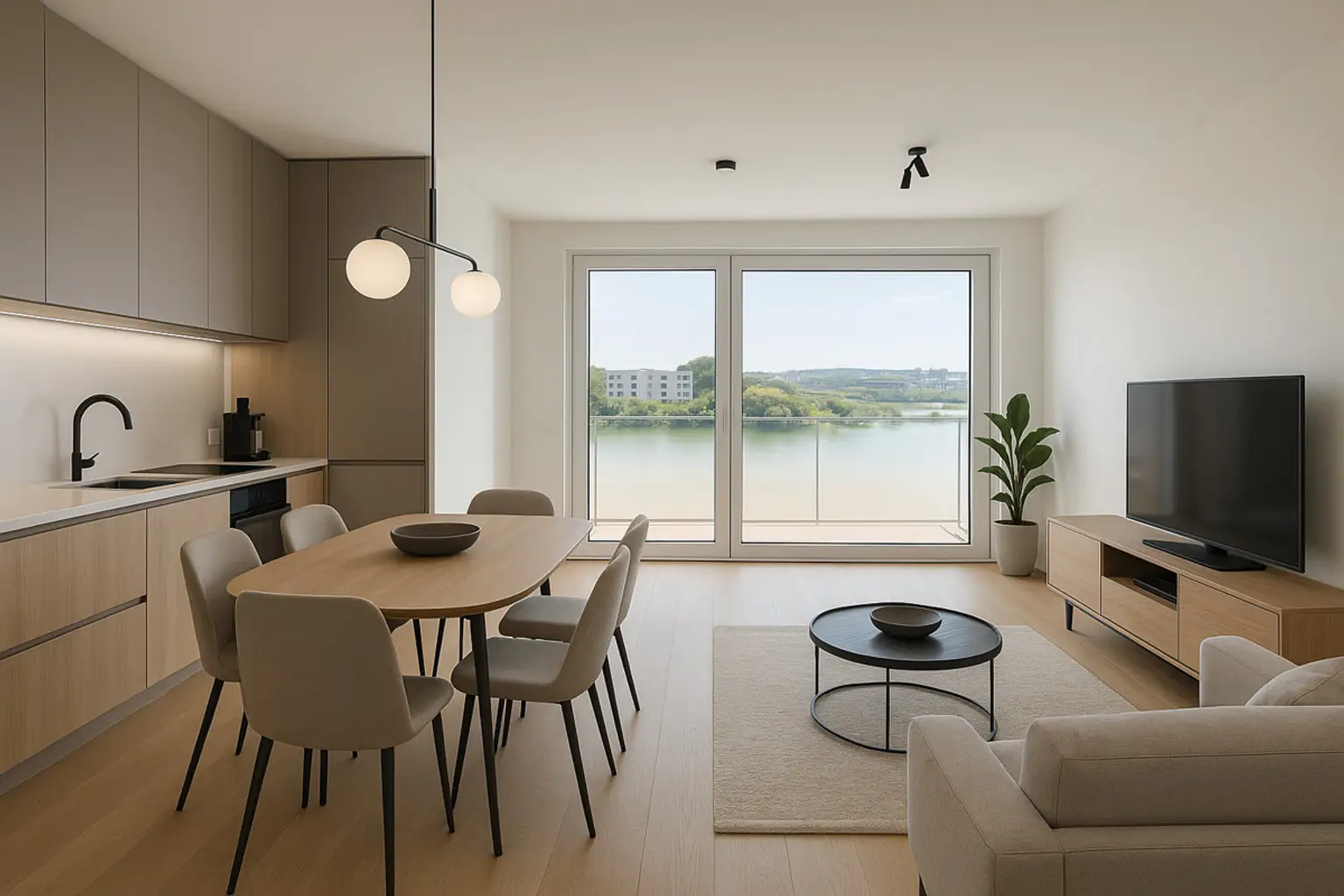 Provisionsfrei: Erstbezug fertig zum einziehen: Balkonwohnung in luxuriöser Anlage mit Gemeinschaftsdachgarten und Palmenhaus
