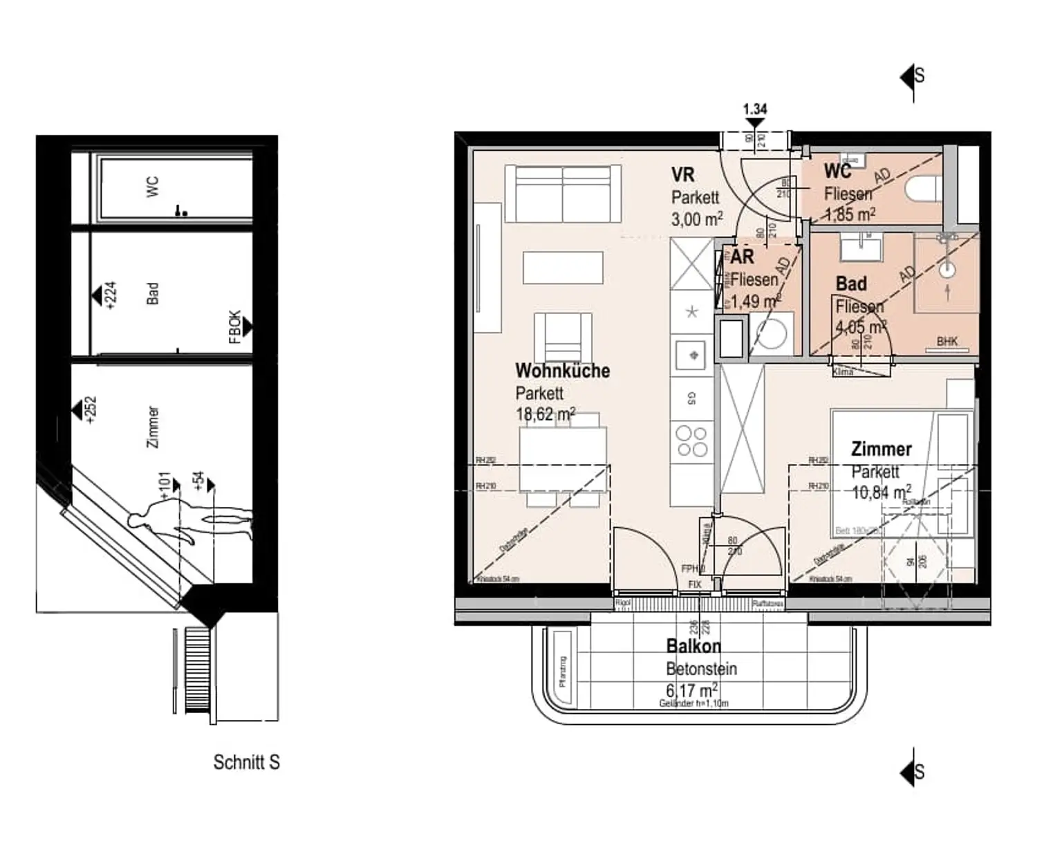 "Wohnoase Siebenbrunnengasse 44 - DACHGESCHOSS DELUXE - Nachhaltig. Ruhig. Besonders."