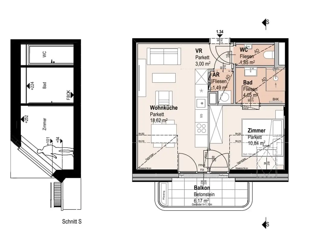 "Wohnoase Siebenbrunnengasse 44 - DACHGESCHOSS DELUXE - Nachhaltig. Ruhig. Besonders."