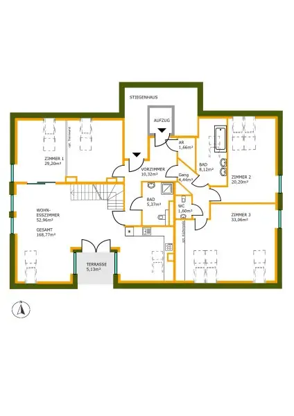 Panoramaliebling: Luxuriöse DG-Wohnung mit Dachterrasse und Fernblick