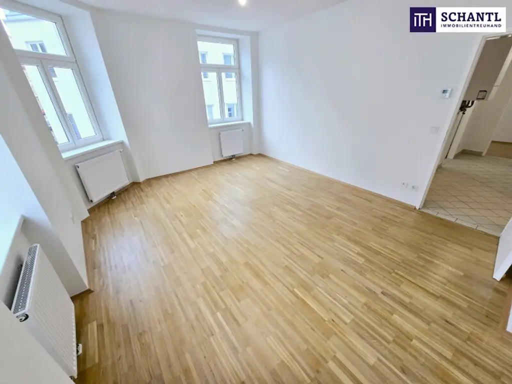 NEU - Ecken mit Charakter, Räume mit Gefühl! Die perfekte 3-Zimmer Wohnung! Westausrichtung + Traumhaft saniertes Altbauhaus + Stylisches Stiegenhaus + Tolle Infrastruktur und Anbindung + Lebensqualität!