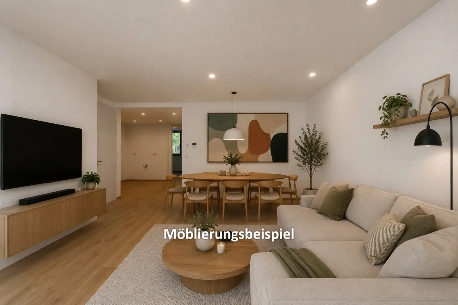 Staging Wohn- und Es
