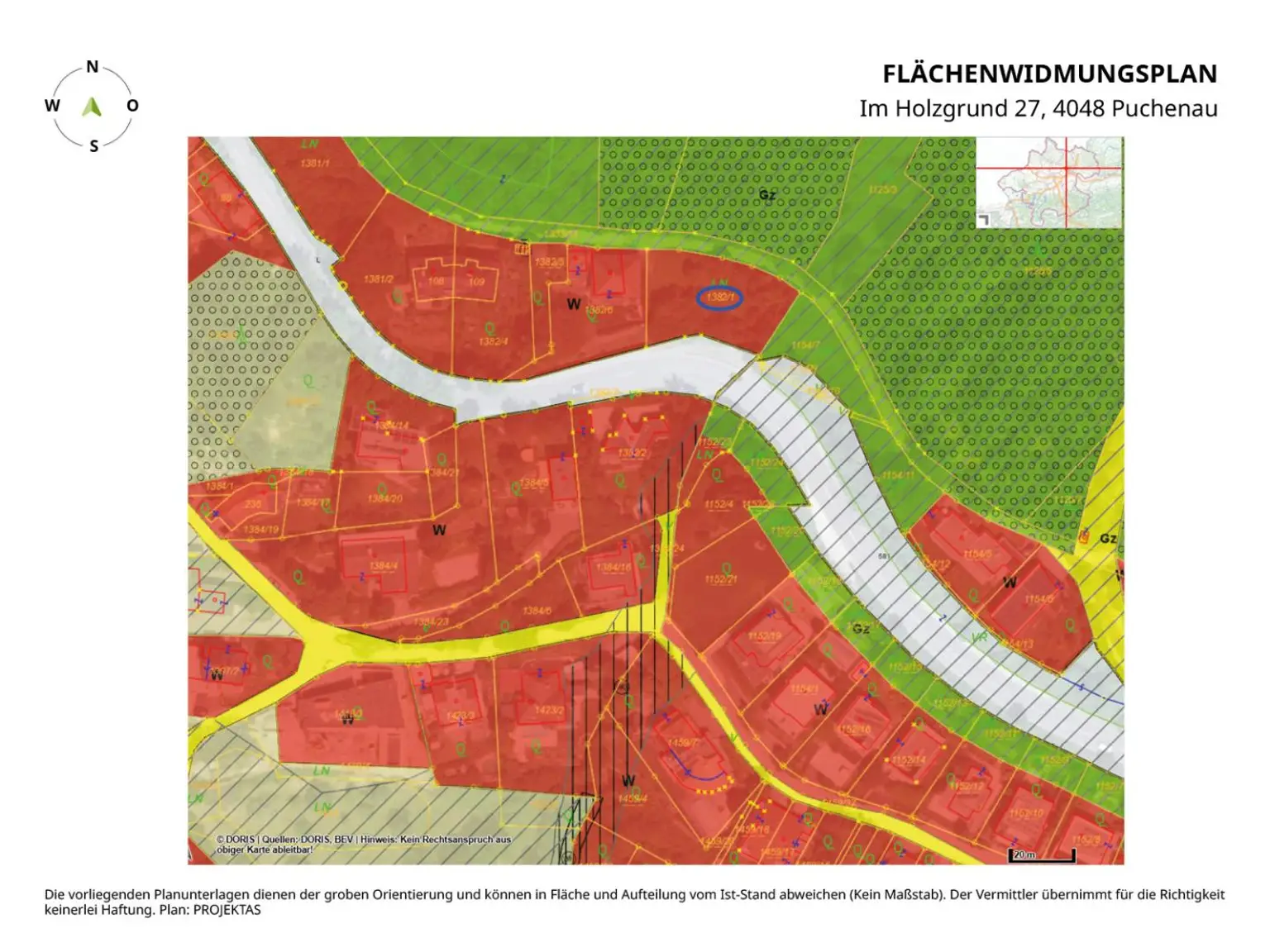 Baugrund mit Südausrichtung am Pöstlingberg
