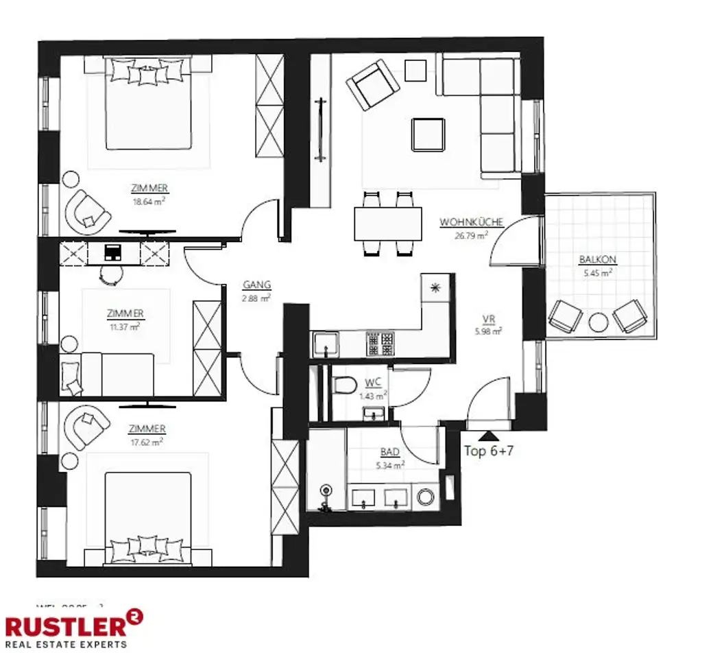 Altbaurenaissance - 3-Zimmer-Wohnung mit Balkon - Nähe Kutschkermarkt