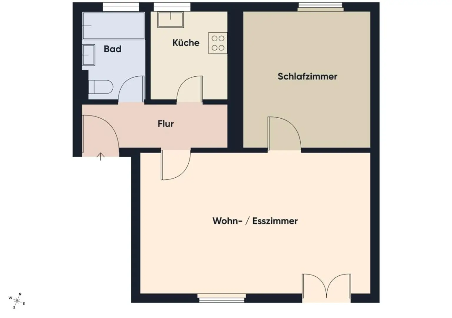 Grundriss ohne Maßstab