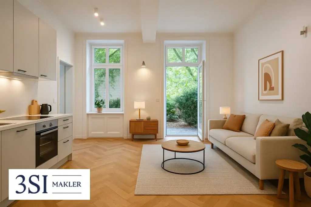 Top sanierte Erstbezug-Wohnung mit großzügiger hofseitiger Terrasse