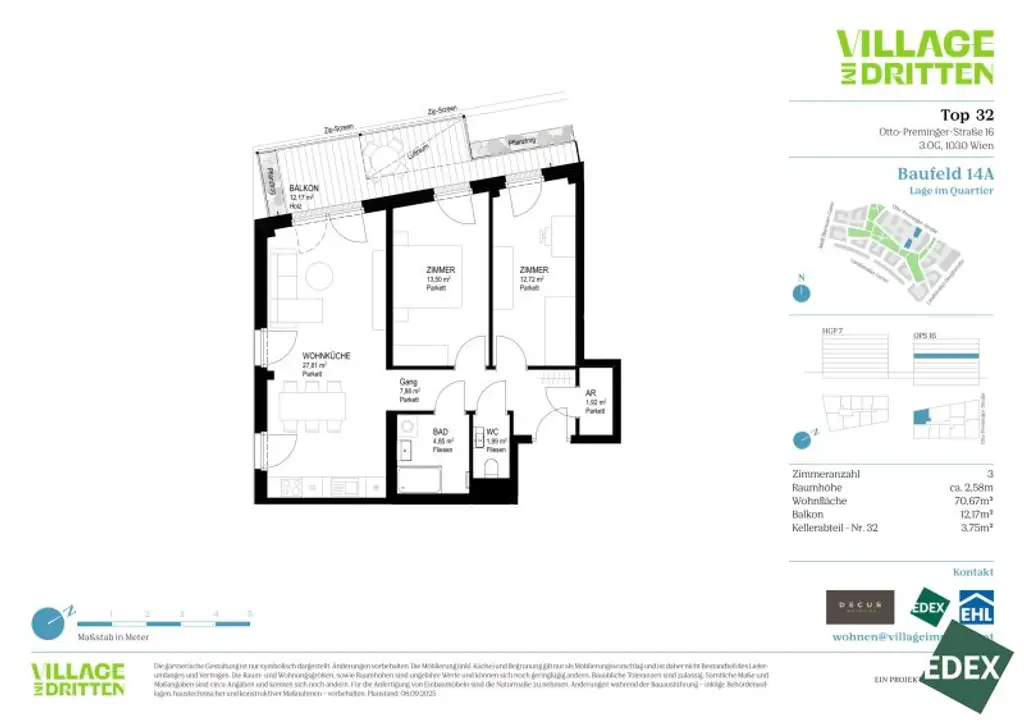 VILLAGE IM DRITTEN | BAUFELD 14A | NATÜRLICH DRAUSSEN | ANLEGER