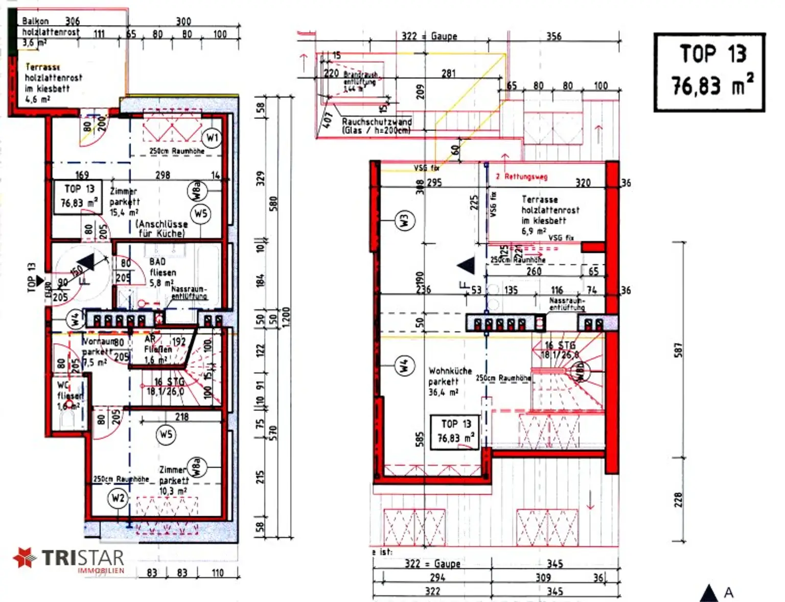 NEU! • Erstbezug • Sofort beziehbar • Luxus-Dachgeschosswohnungen 1180 Wien kaufen – Terrasse + Wienblick