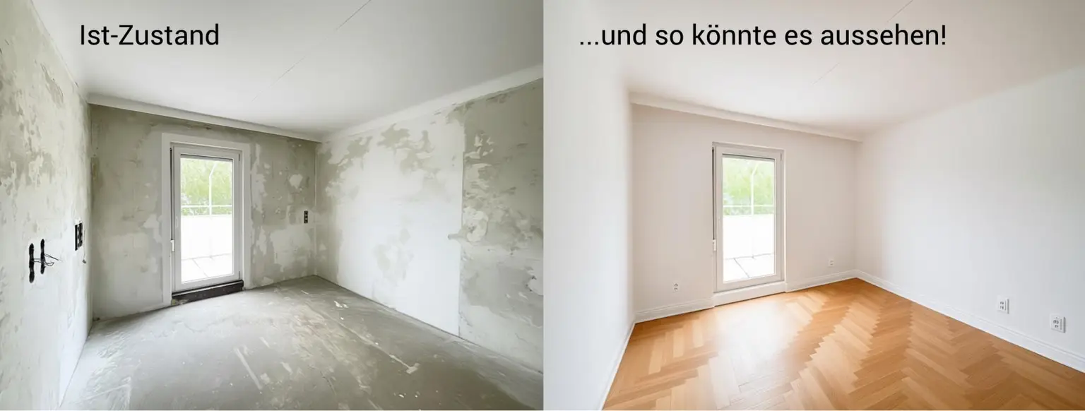Sanierungshit - Dachgeschoß ohne Schrägen mit 2 Terrassen