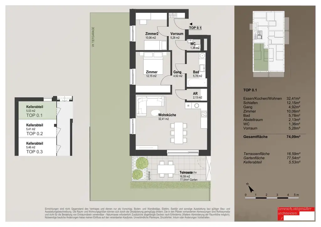 3-Zimmer Wohnung mit Eigengarten - Erstbezug