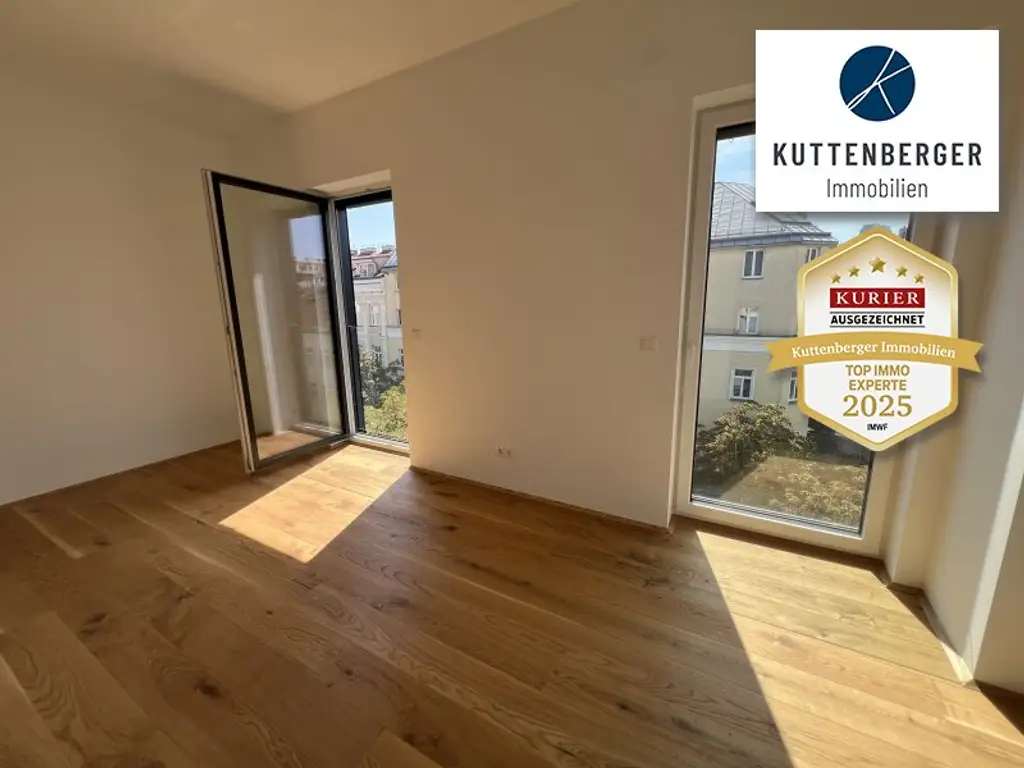 *Superprojekt: ''Über den Baumwipfeln" TOP 49 MIT ZWEI TRAUMHAFTEN WEST-LOGGIEN