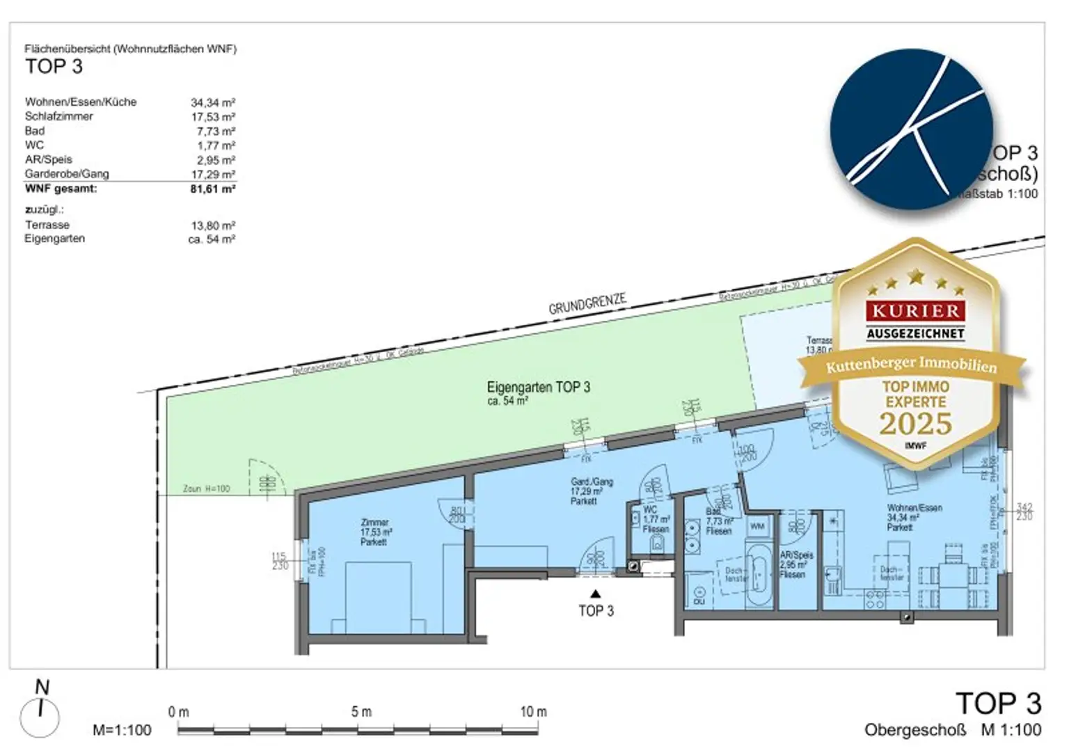 Anlegerwohnung mit Garten und moderner Ausstattung in Krems-Egelsee