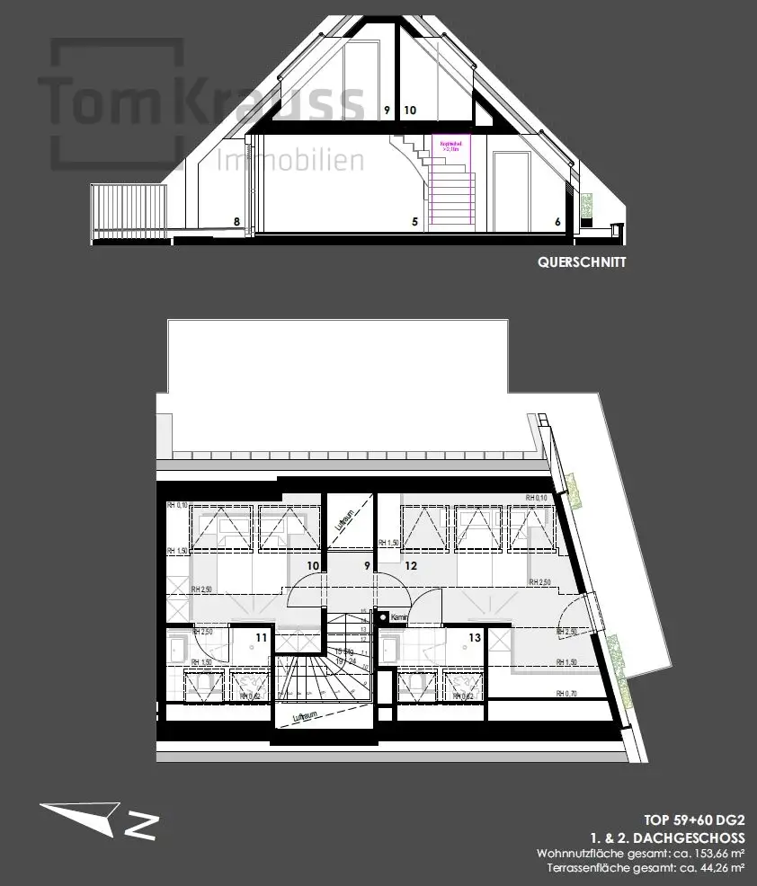 EXKLUSIVE DACHTERRASSENWOHUNG MIT RIESENRADBLICK
