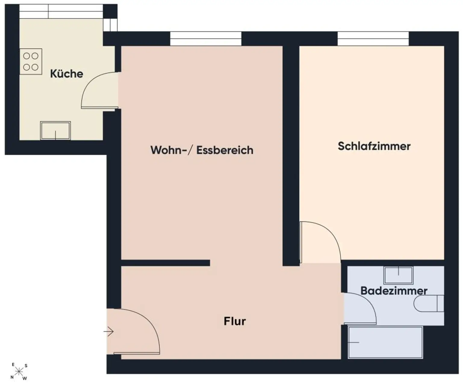 Grundriss ohne Maßstab