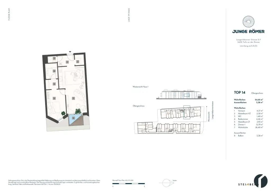 2 Zimmer Wohnung Nähe Donaulände und Zentrum