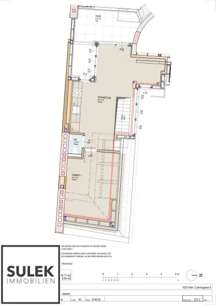 Erstbezug: 3-Zimmer-Maisonette mit hofseitiger Terrasse